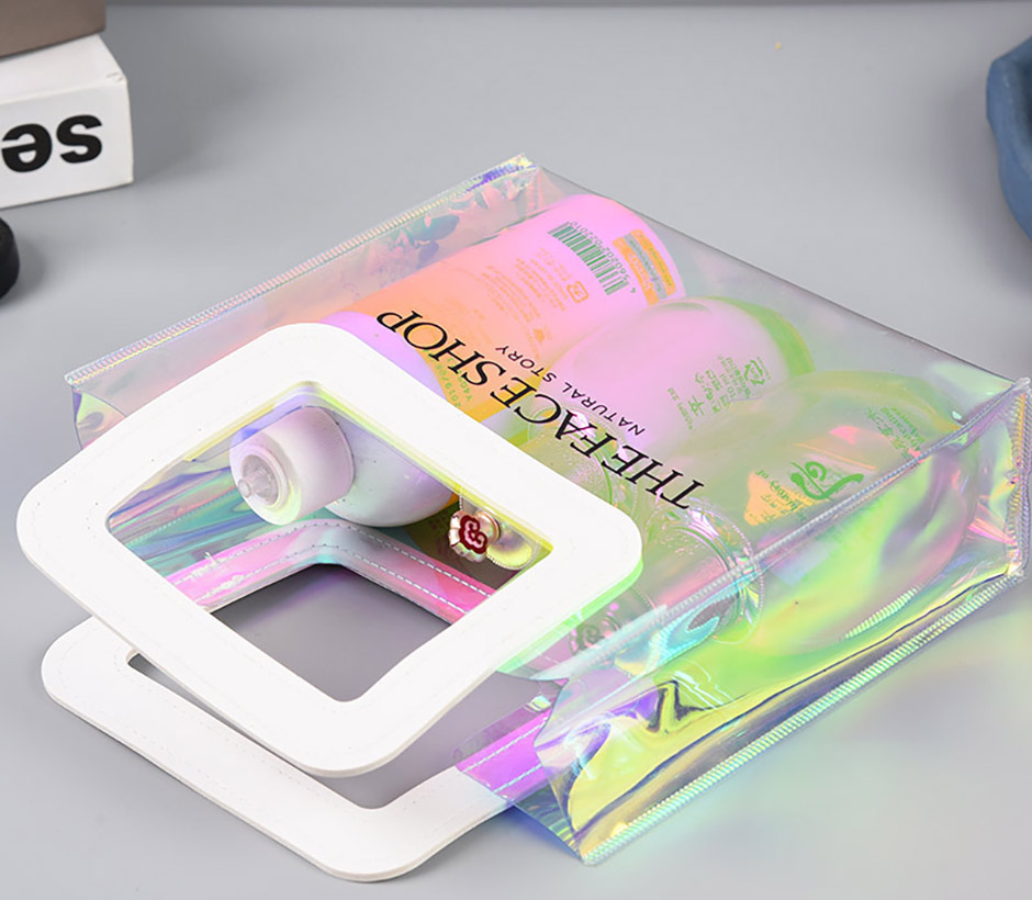 High Quality Custom clear rainbow transparent PVC vinyl